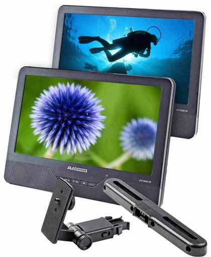 Autovision AV 1900IR Duo Deluxe - Portable DVD-speler met 2 spelers en 2 schermen - 9 inch - Zwart