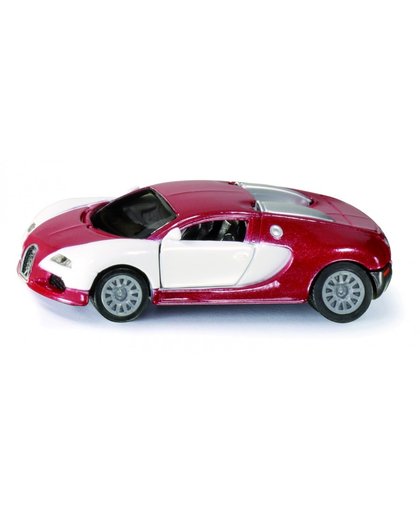 Siku Bugatti EB 16.4 Veyron sportwagen rood/wit (1305)