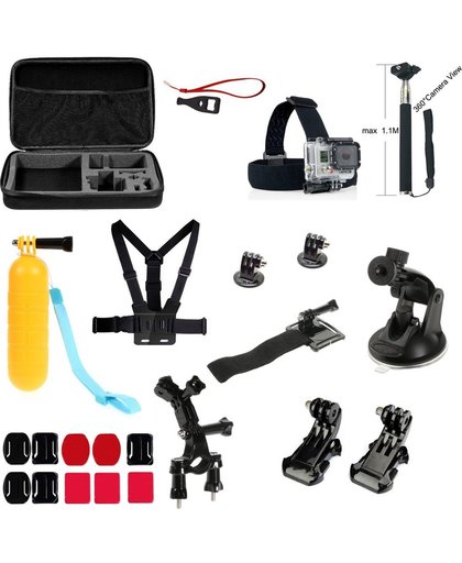 23-in-1 Outdoor Accessories Kit voor GoPro Hero 4/3+/3/2/1 en Actioncam