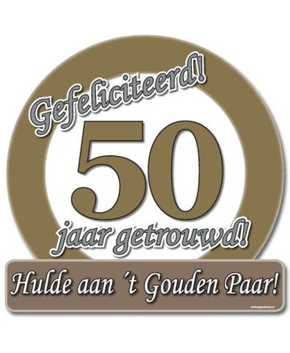 Paperdreams - Huldeschild - Special - 50 Jaar getrouwd