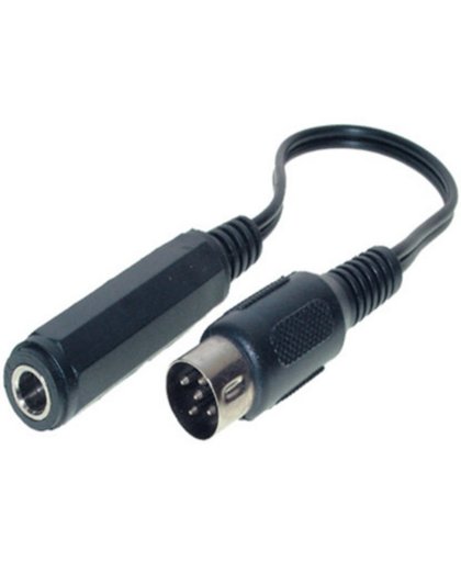 S-Impuls Adapter kabel 6,35mm Jack vrouwelijk - DIN 5-pins dobbelsteen mannelijk - 0,20 meter