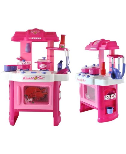 Speelgoed Keuken - Keukentje - Keukenset - Keukengerei - Kinder Keuken - Roze