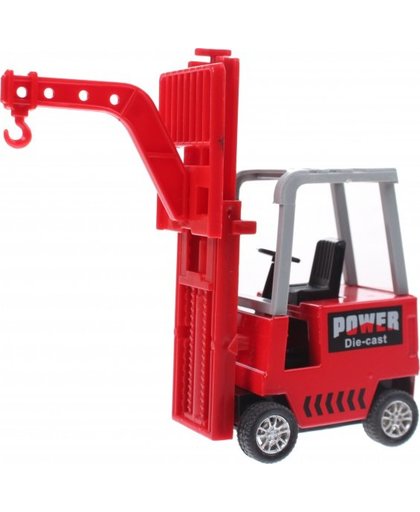 Toi Toys miniatuur Forklift Die Cast rood
