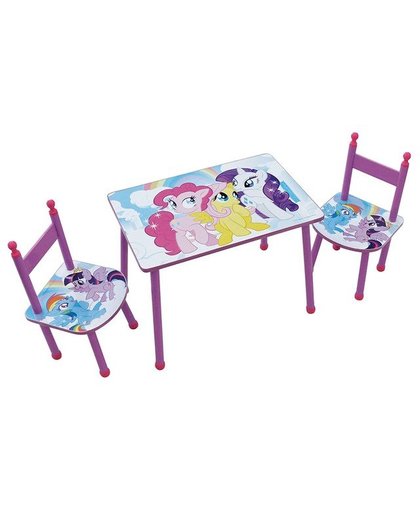 Disney My Little Pony tafel met stoelen paars