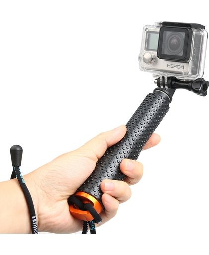 Handheld uitschuifbare Pole Monopod met schroeven voor GoPro HERO4 /3+ /3 /2, Maximale lengte: 49cm(Oranje)