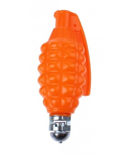 Toi Toys Handgranaat met klappers diecast 12 cm oranje