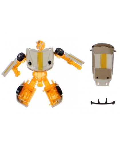 Toi Toys Roboforces transformation robot 10 cm oranje/wit