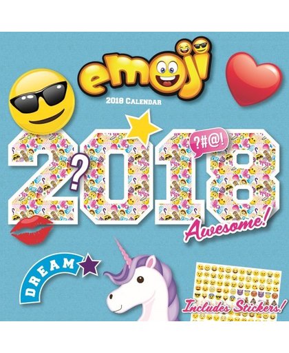 Emoji kalender 2018 30 cm