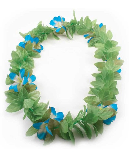 Hawai krans bloemen blauw
