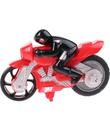 Toi Toys Rip 'em & Race racemotor rood/zwart 8 cm