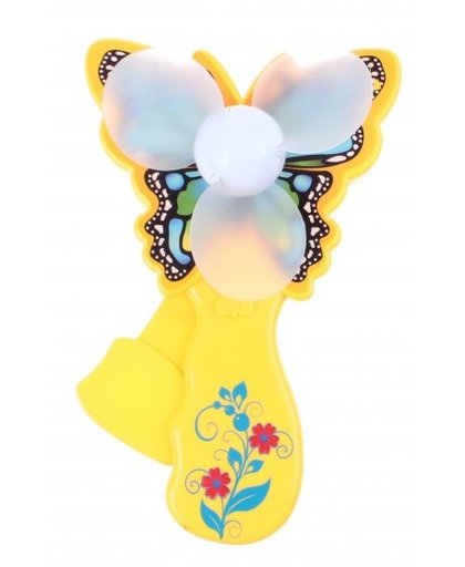 Toi Toys handventilator vlinder 14 cm geel