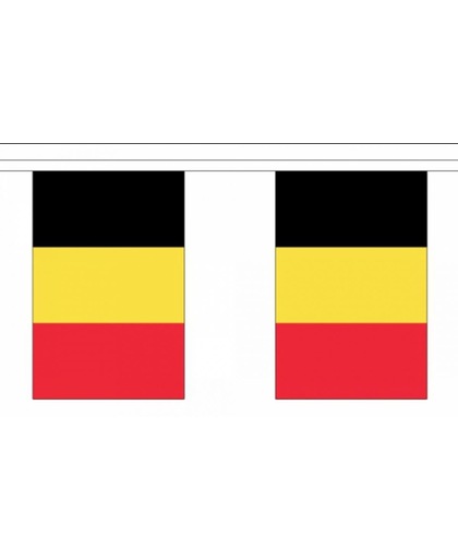 België Luxe Vlaggenlijn - 9 Meter - Zwart/Geel/Rood