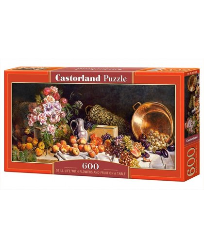 Castorland legpuzzel Still life with flowers and fruit 600 st
