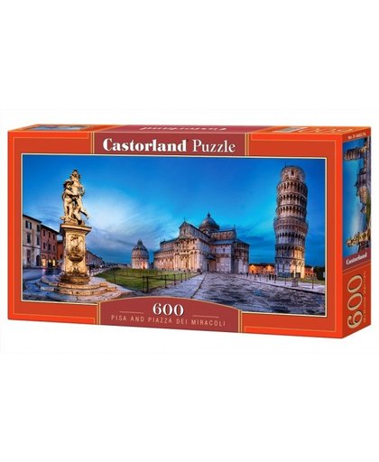Castorland legpuzzel Pisa en Piazza dei Miracoli 600 stukjes