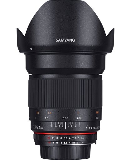 Samyang 24mm f/1.4 ED AS IF UMC - Prime lens - geschikt voor Nikon Spiegelreflex