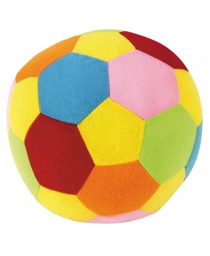 Johntoy zachte bal met rammelaar Happy World 18 cm