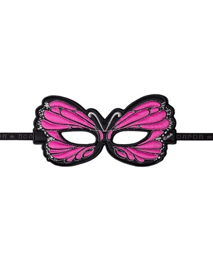Vlinder oogmasker roze