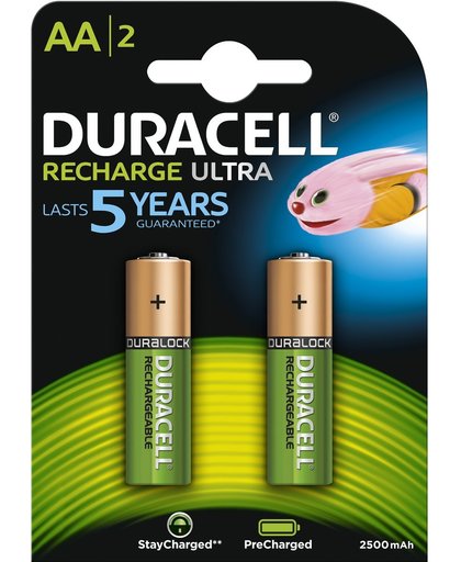 Duracell AA HR06 - Oplaadbare Pre-charged Batterijen - 2500mAh