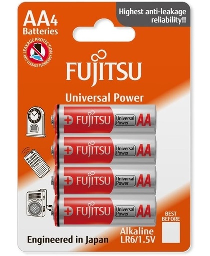 Fujitsu Alkaline 4x AA blister (LR6)