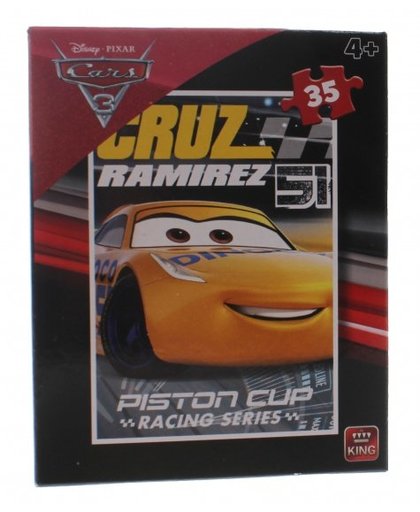 King legpuzzel Disney Cars 3 Cruz Ramirez 35 stukjes