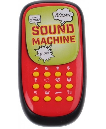 Johntoy crazy soundmachine 12 geluiden 5.5 x 11 rood