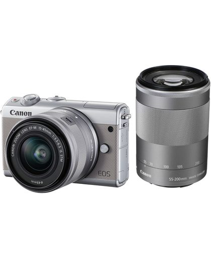 Canon EOS M100 SLR camerakit 24,2 MP CMOS 6000 x 4000 Pixels Grijs