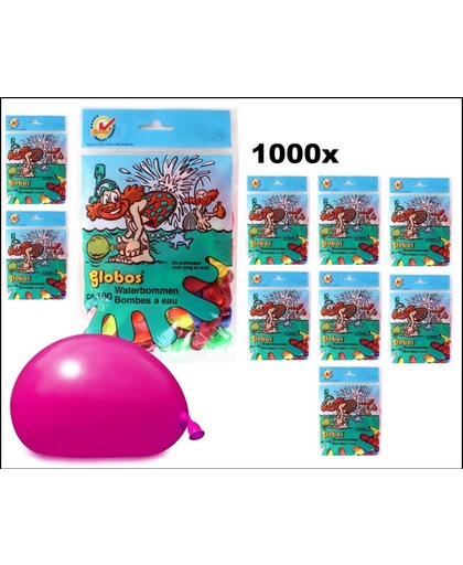 1000x Water ballonnen 3 inch  Globos