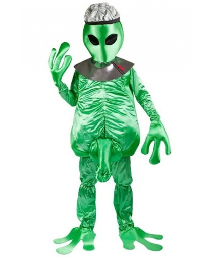Alien man kostuum groen