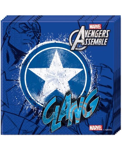 Avengers Servetten Captain America 20 stuks
