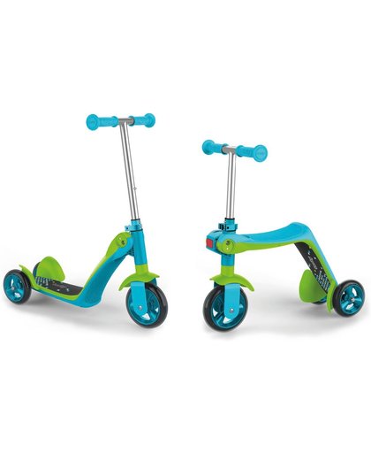 Smoby Reversible 2in1 Scooter Blauw