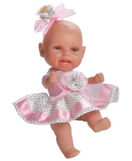 Berjuan Mini Baby Pop Met Haar en Kast Roze
