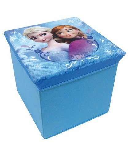 Disney Frozen Opbergmand/Kruk meisjes blauw 30 x 30 x 30 cm