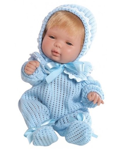 Berjuan Baby Smile Pop met Pyjama 30 cm Blauw