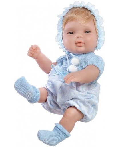 Berjuan Baby Smile Pop met Kleertjes 30 cm Blauw