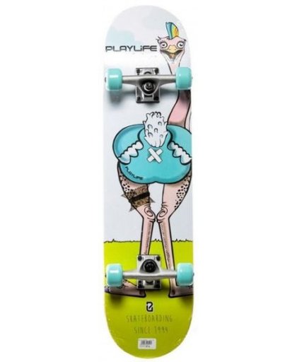 Playlife Skateboard Miguel 78 x 20 cm wit/geel