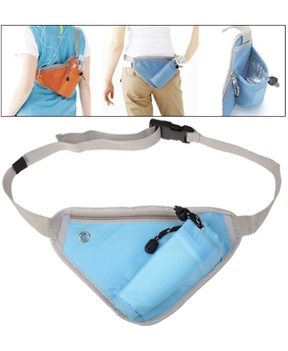 Multifunction Storage Waist Packs Hip Bag Sporting Waist Bag(blauw)