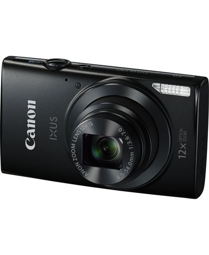 Canon IXUS 170 Compactcamera 20MP 1/2.3" CCD 5152 x 3864Pixels Zwart