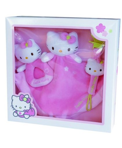 Hello Kitty Geschenkset 3 delig meisjes roze 29 x 7 x 29 cm