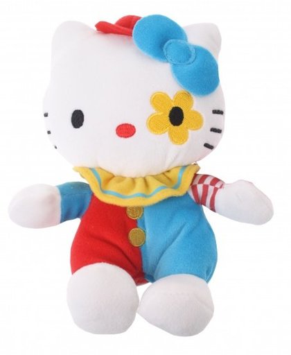 Jemini Hello Kitty Knuffel Clown meisjes blauw 17 cm