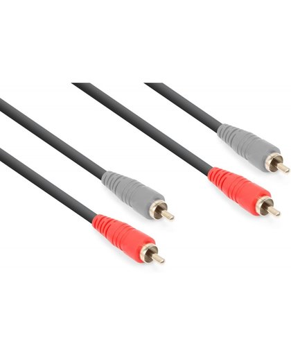 Vonyx RCA kabel voor audioverbindingen bij versterker, mixer, cd speler, etc. - 1.5 meter