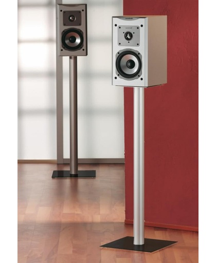 Speakerstandaard set van 2 Boxero Mini aluminium / zwart glas