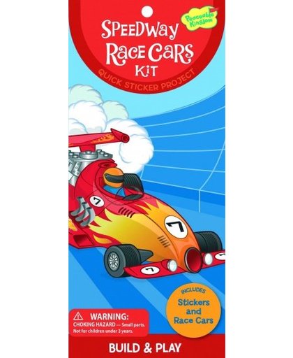 Peaceable Kingdom Sticker Kit Race Cars