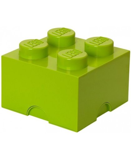 LEGO opbergbox Brick 4 groen 25 x 25 x 18 cm