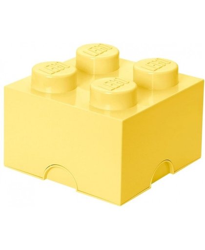 LEGO opbergbox Brick 4 geel 25 x 25 x 18 cm