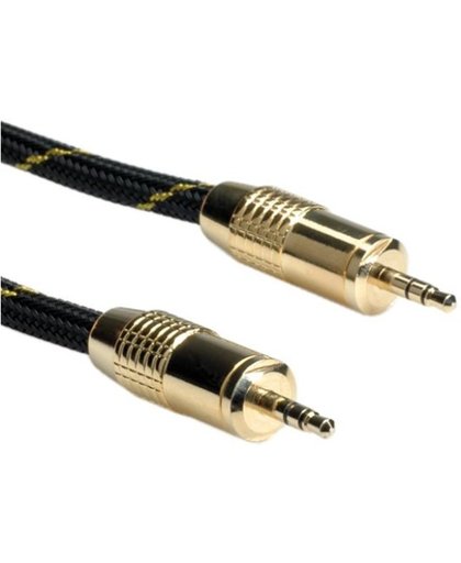ROLINE GOLD 5m Audio-Verbindungskabel [Klinke 3,5mm Stecker -<gt/> Klinke 3,5mm Stecker]