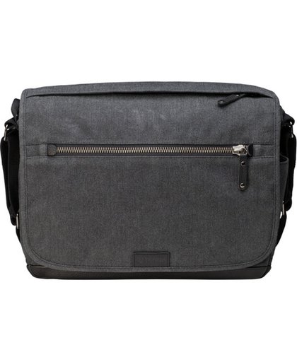 Tenba Cooper 13 DSLR Camera Bag Grey Canvas/Black Leather