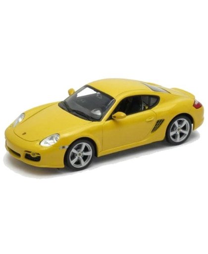 Toyrific sportauto Porsche Cayman S geel 11 cm