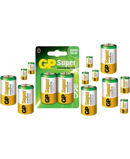 30x Blister GP Super Alkaline LR20/D batterij