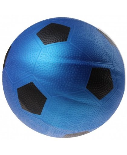 Toyrific bal voetbalprint 21 cm blauw