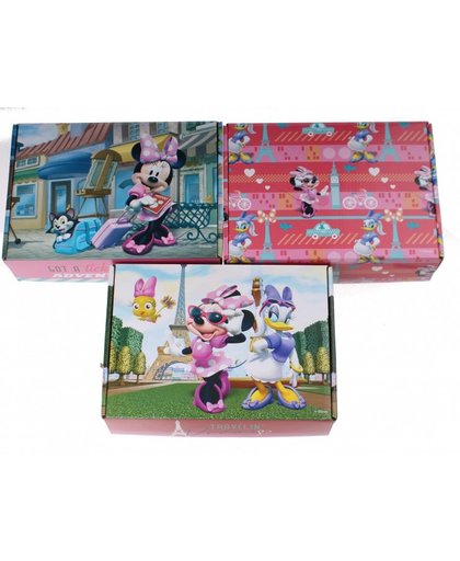 Disney Kartonnen opbergdozen Minnie Mouse 23 x 16 cm 3 stuks